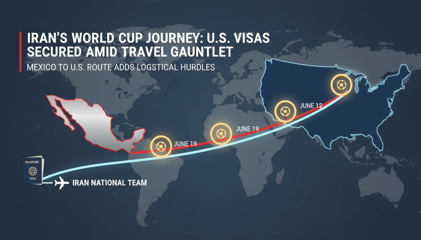 Iran's football team receives U.S. visas for 2026 World Cup participation
