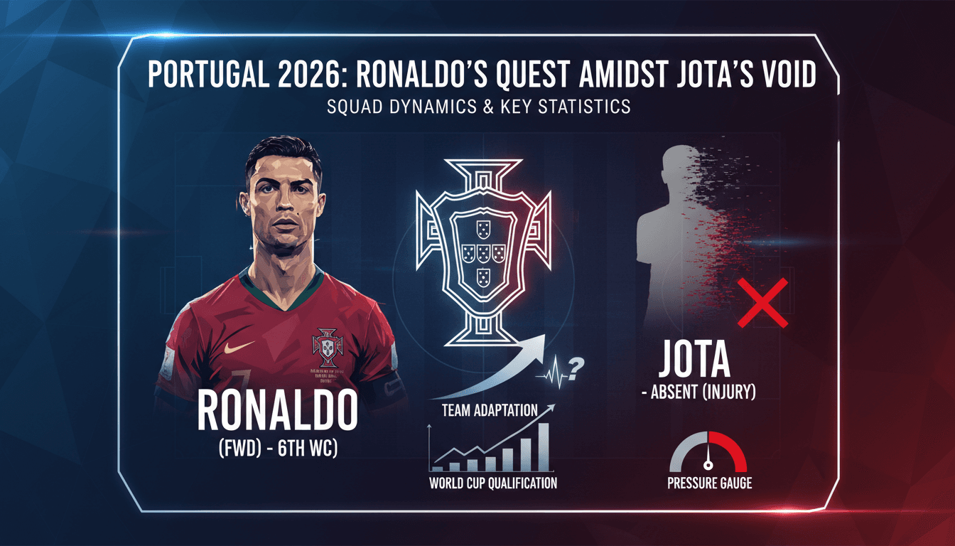 Portugal prepares for 2026 World Cup with Cristiano Ronaldo leading despite key player absence