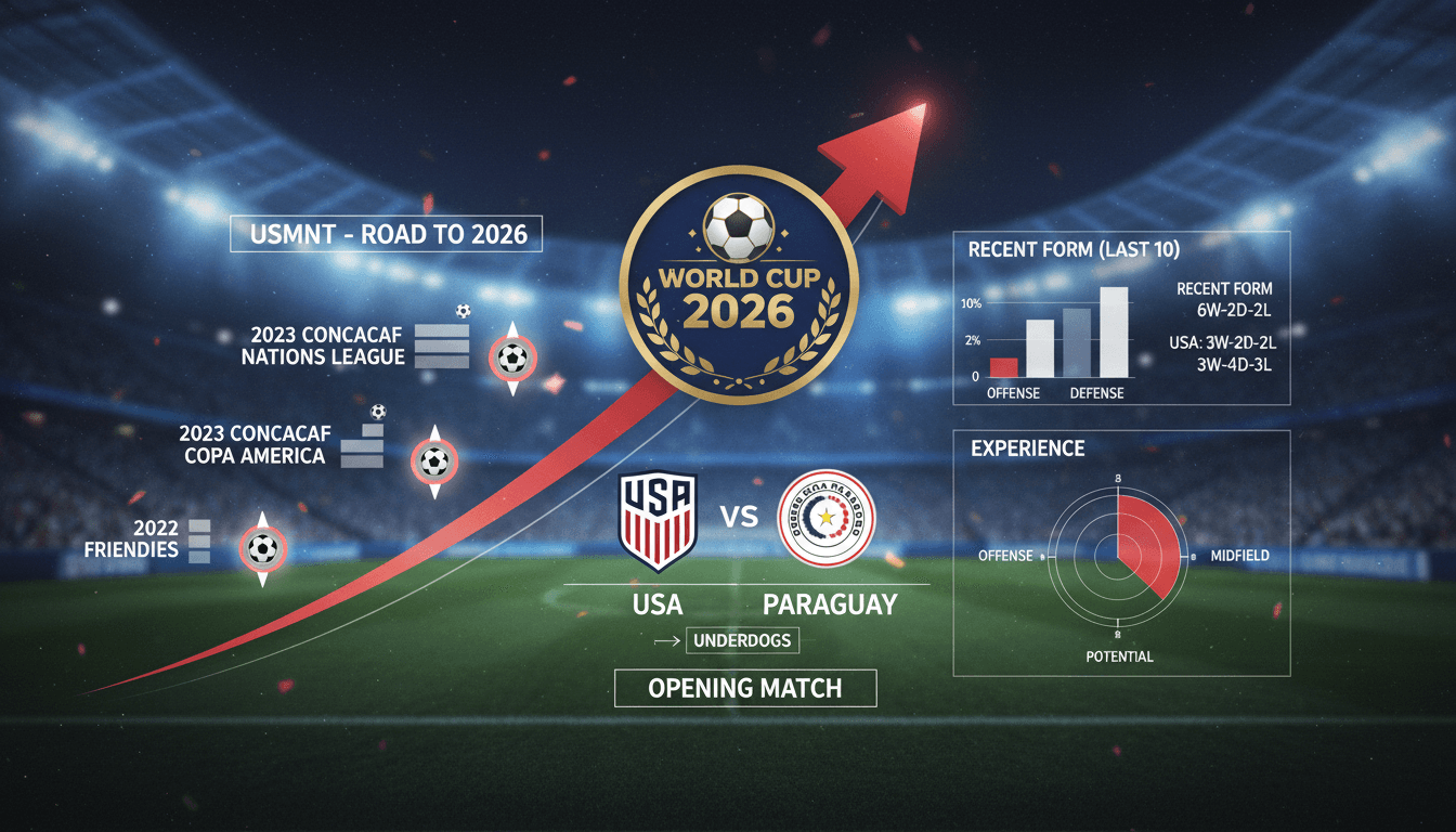 USMNT players preparing for their World Cup 2026 opener against Paraguay.