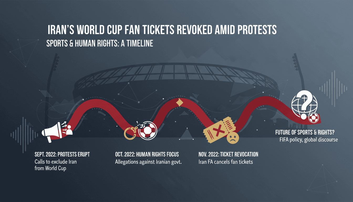 Iran's World Cup fan tickets revoked amid protests over human rights abuses