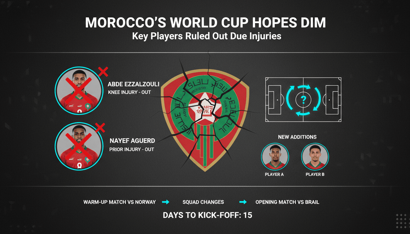 Moroccan national football team preparing for the World Cup