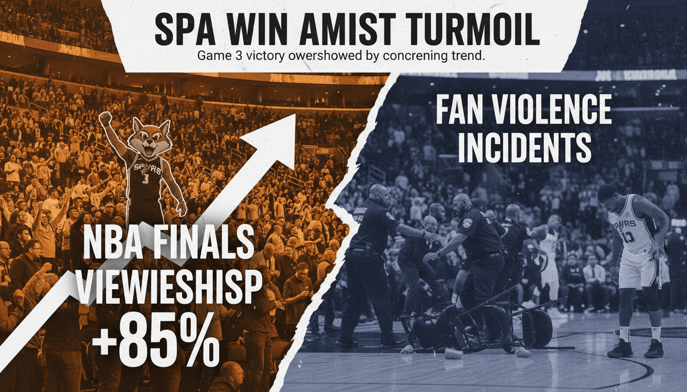 San Antonio Spurs win Game 3 of NBA Finals amid fan violence incidents