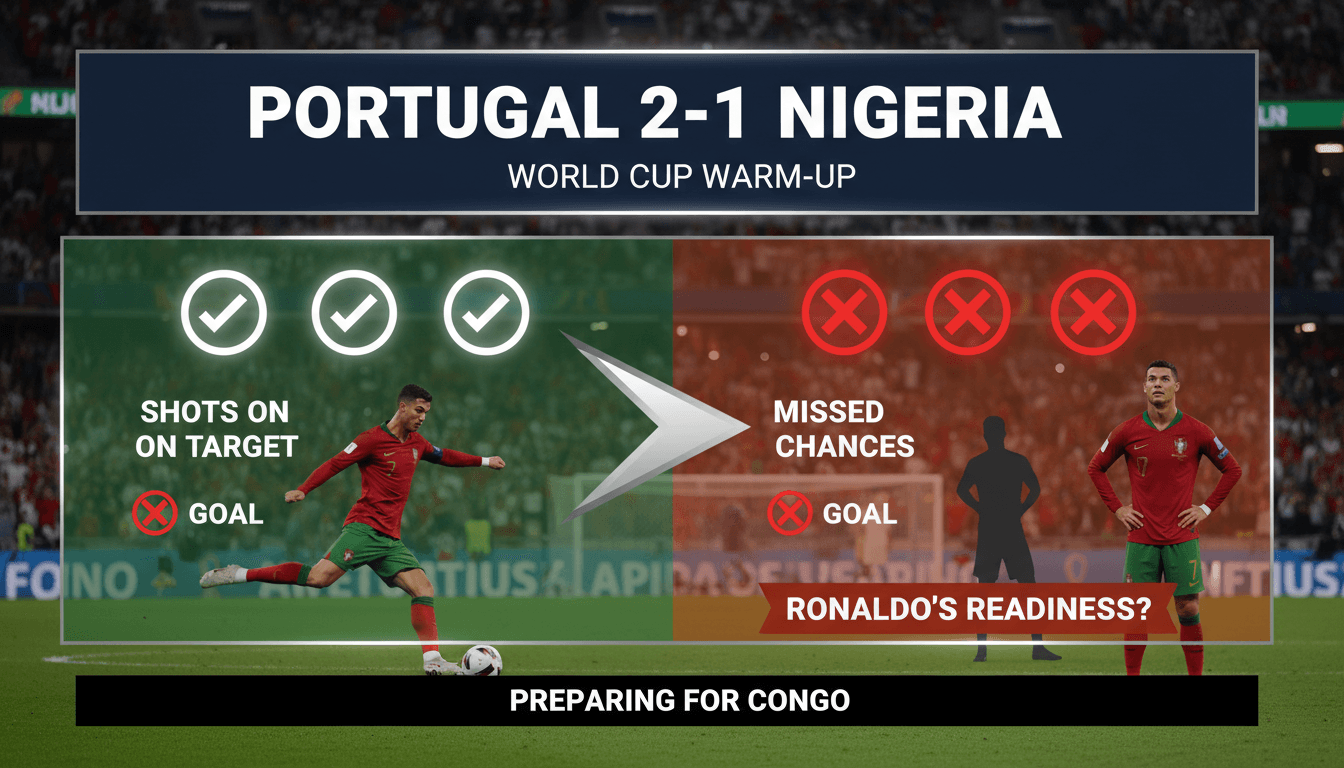 Portugal defeats Nigeria 2-1 in World Cup warm-up match
