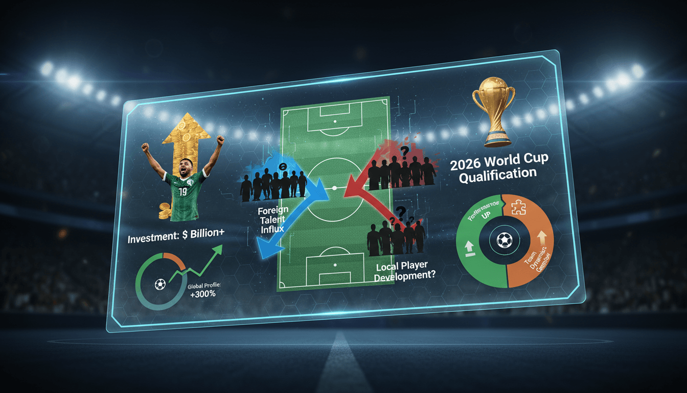 Saudi Arabia's national football team qualifies for 2026 World Cup amid heavy investment in league