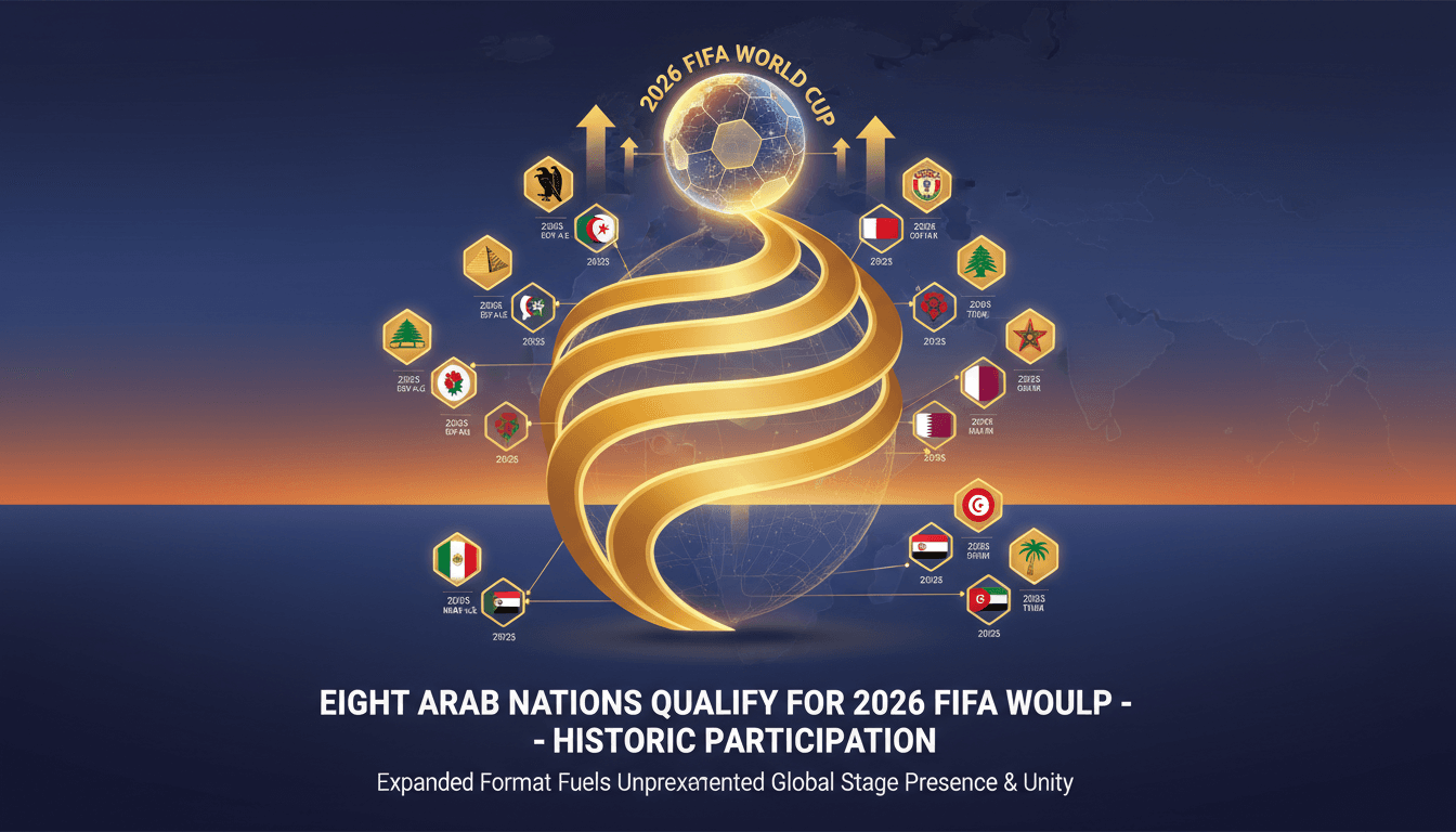 Arab nations celebrating their qualification for the 2026 FIFA World Cup