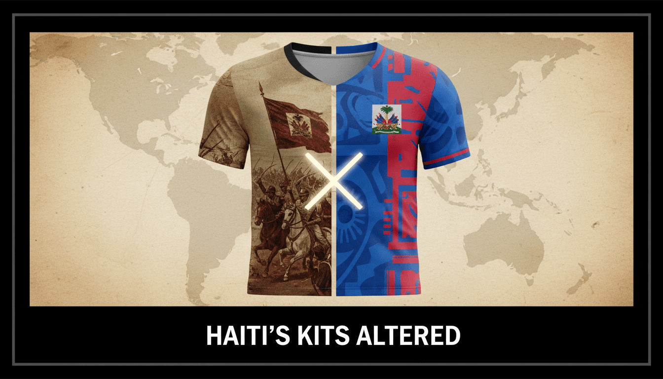 Haiti's national football team alters World Cup kits following FIFA's objections to war imagery