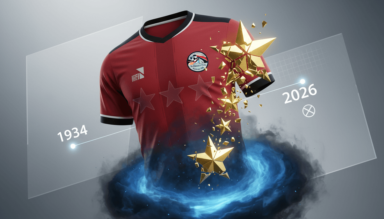 Egyptian national football team jersey without stars for World Cup