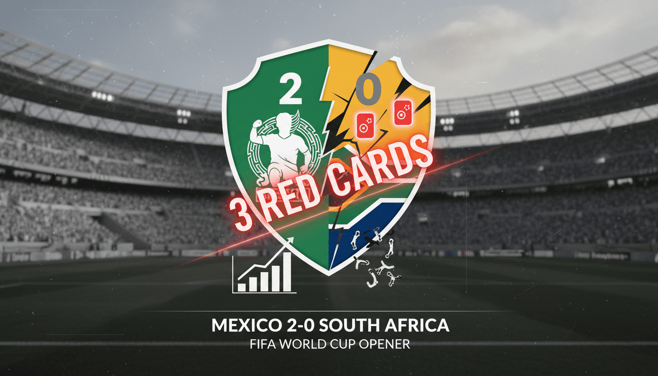 Mexico defeats South Africa 2-0 in World Cup opener