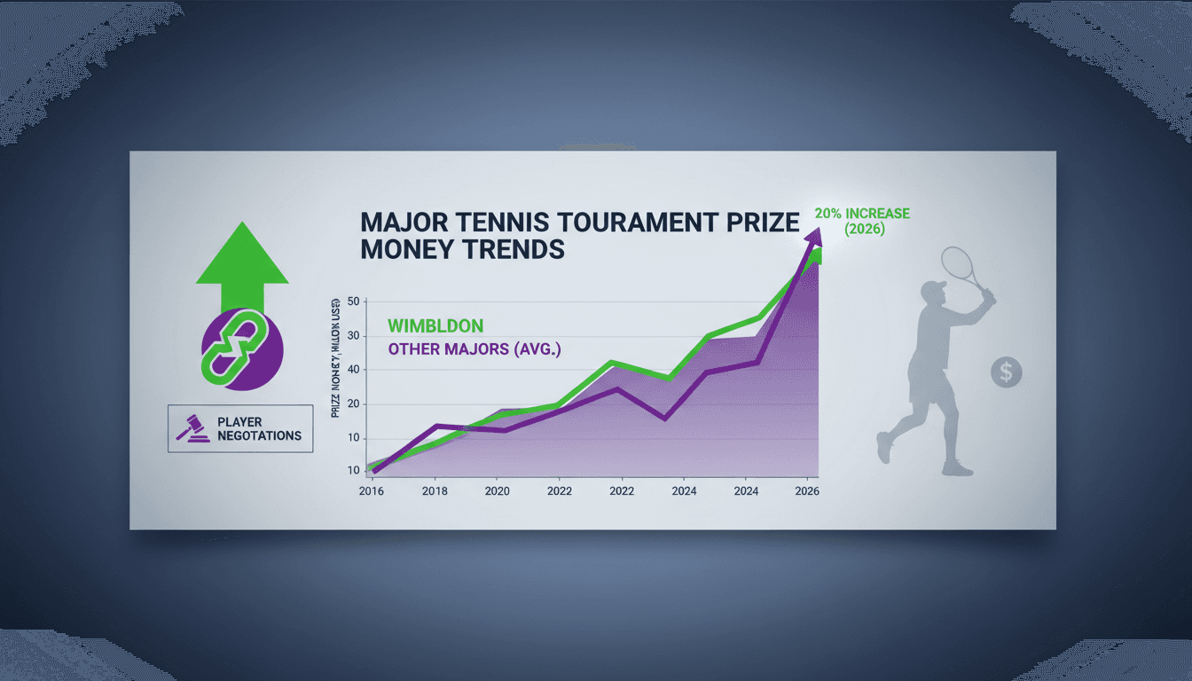 Wimbledon announces 20% increase in prize money for 2026 tournament