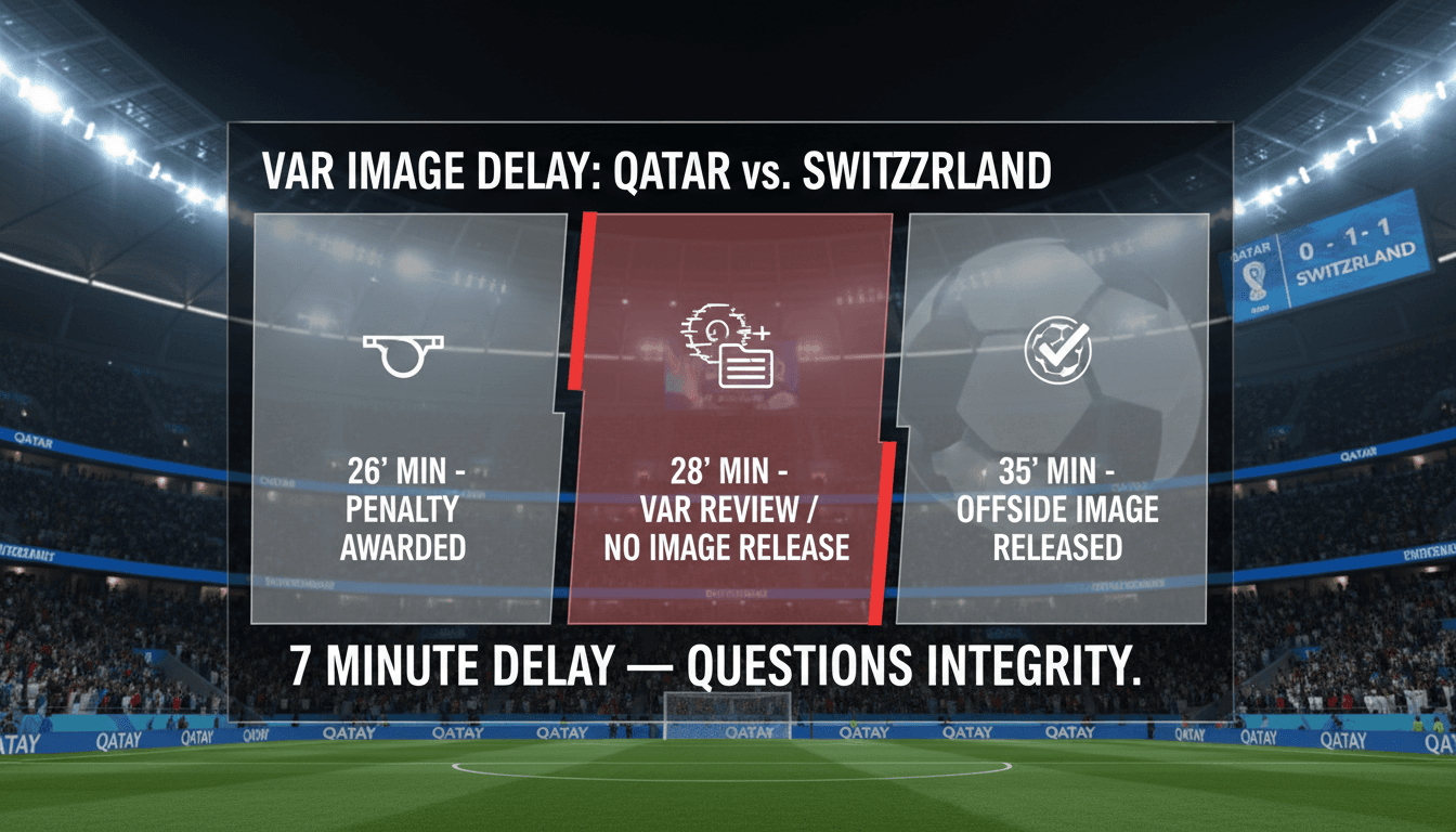 FIFA VAR system failure during Qatar vs. Switzerland match