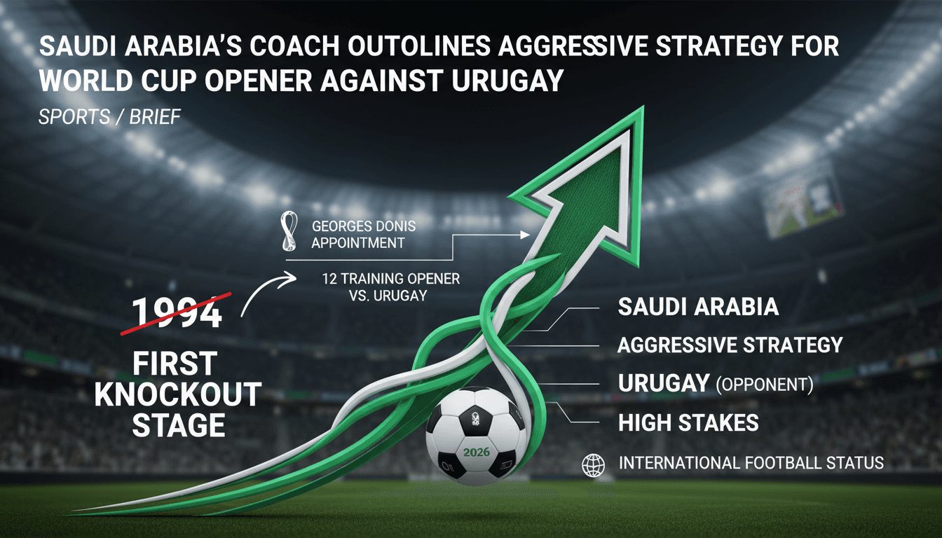 Saudi Arabia's coach Georges Donis during a press conference for World Cup 2026 preparations.