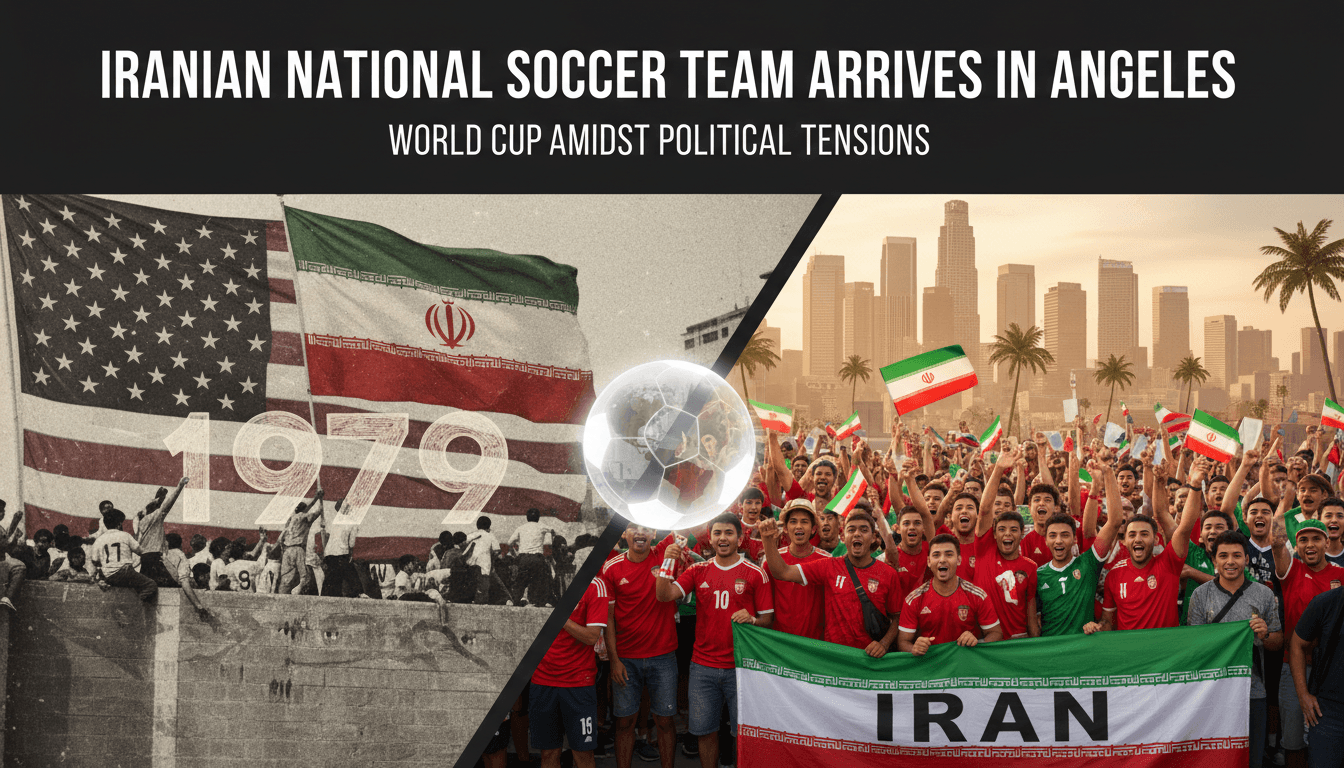 Iranian national soccer team arrives in Los Angeles for World Cup match