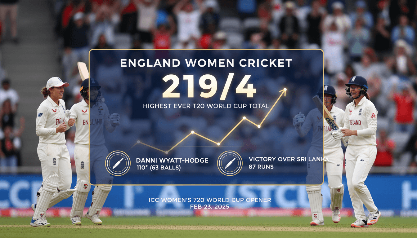 England women's cricket team wins ICC Women's T20 World Cup opener against Sri Lanka