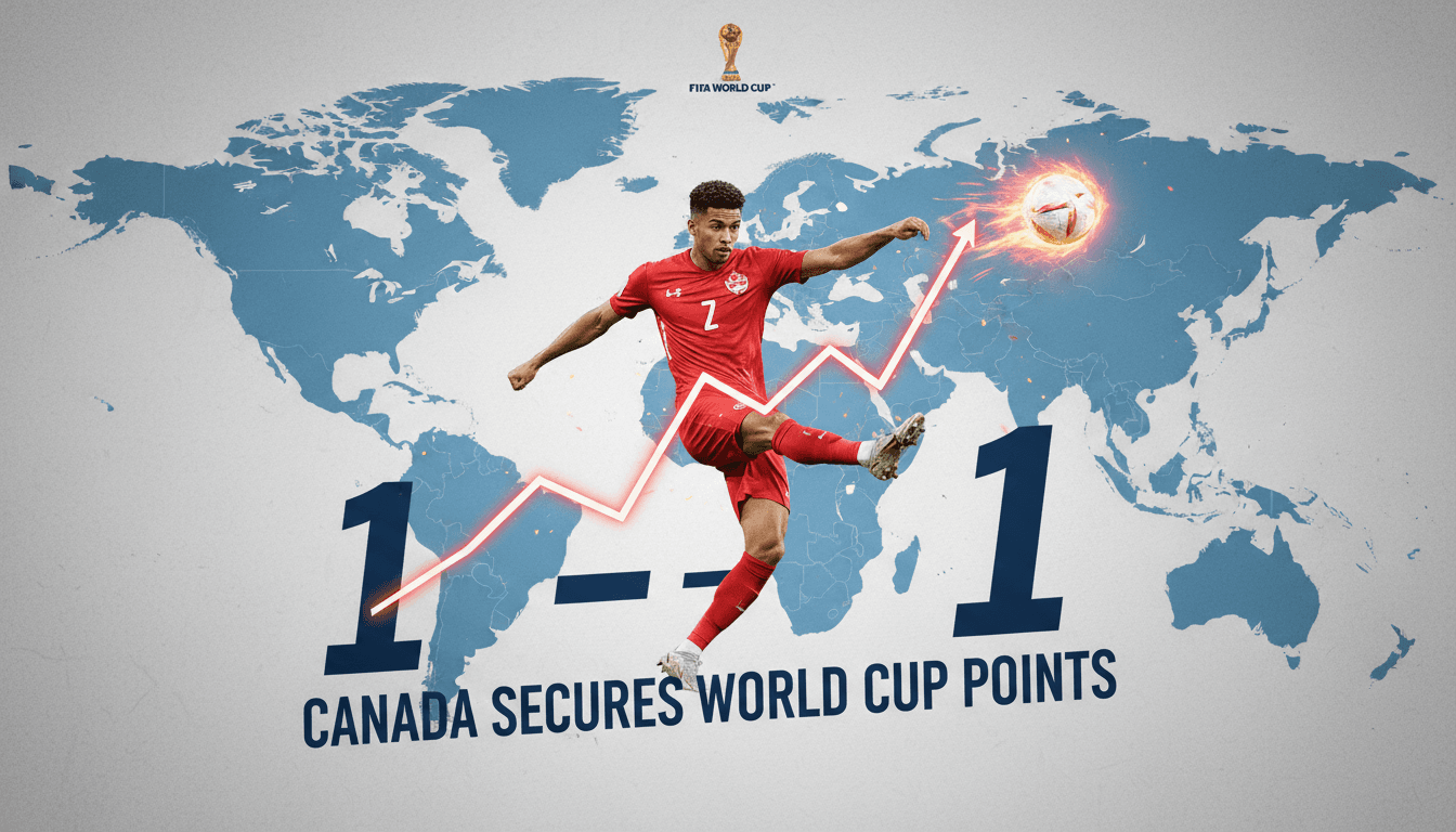 Canada secures first World Cup points with draw against Bosnia and Herzegovina