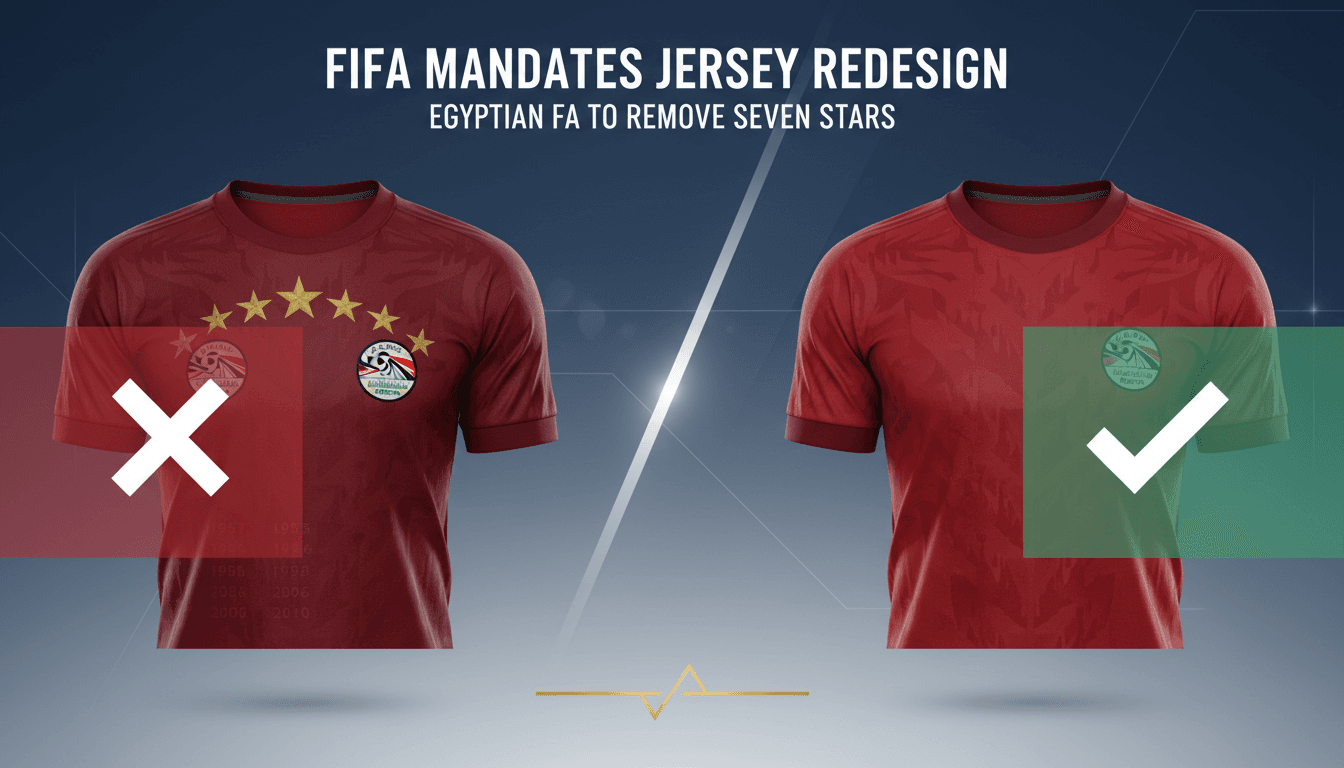 FIFA mandates removal of seven stars from Egypt's national football jersey