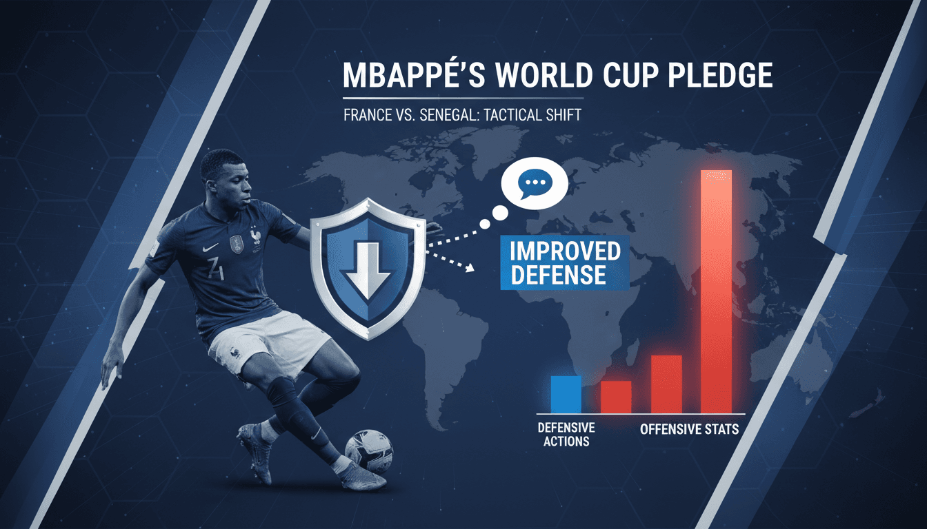 Kylian Mbappe training for the World Cup match against Senegal