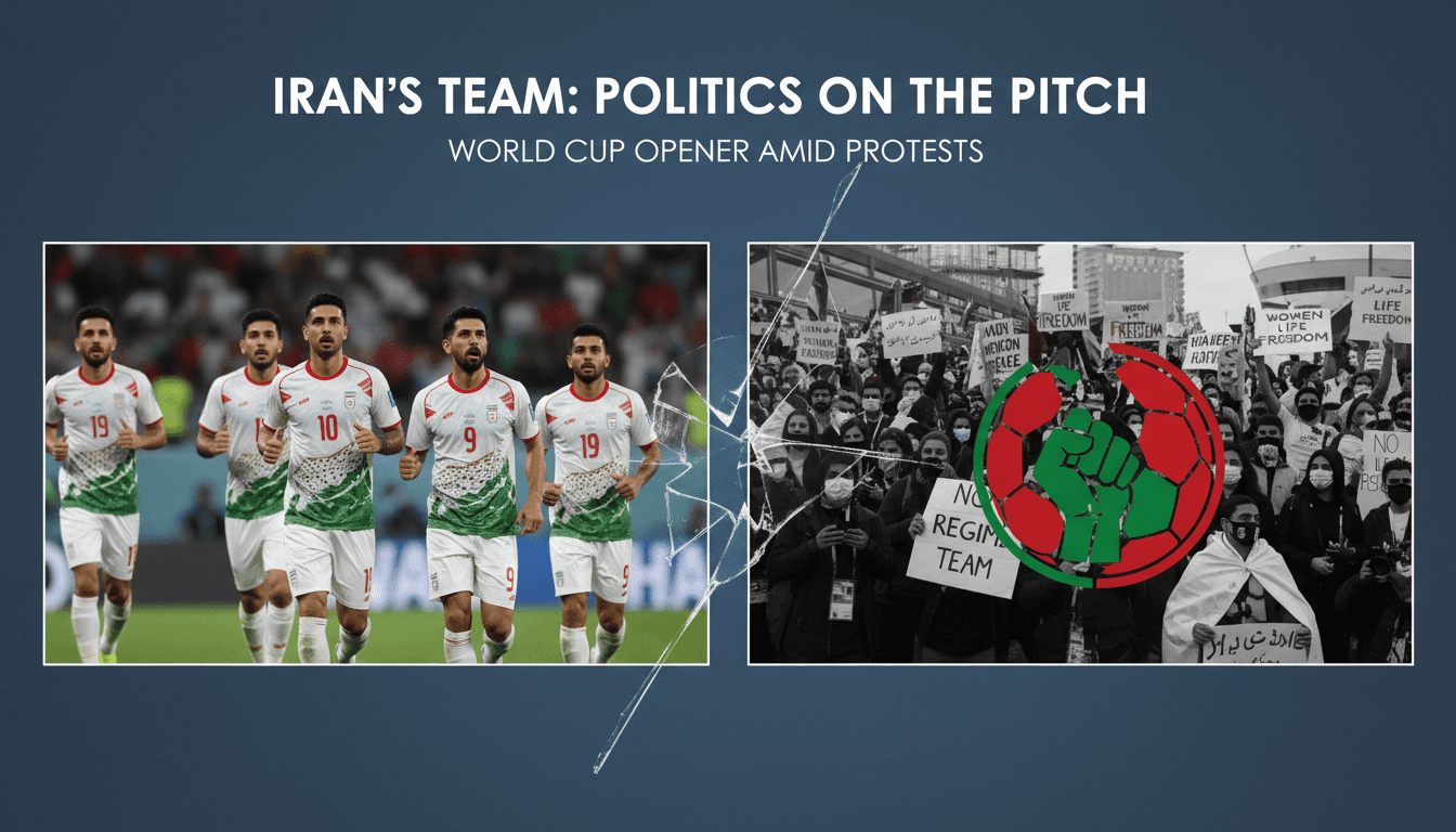 Iran's national soccer team faces protests ahead of World Cup match against New Zealand