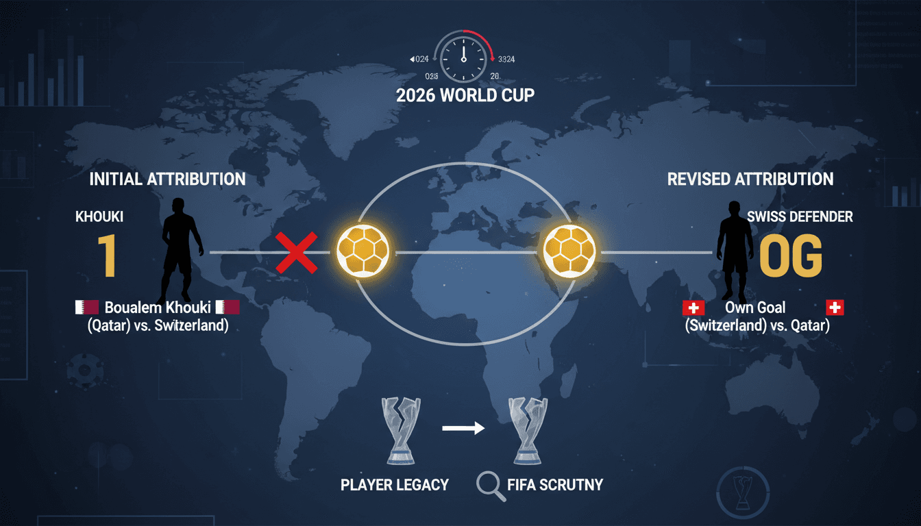 FIFA Changes Attribution of First Arab Goal in 2026 World Cup from Qatari Player to Swiss Defender