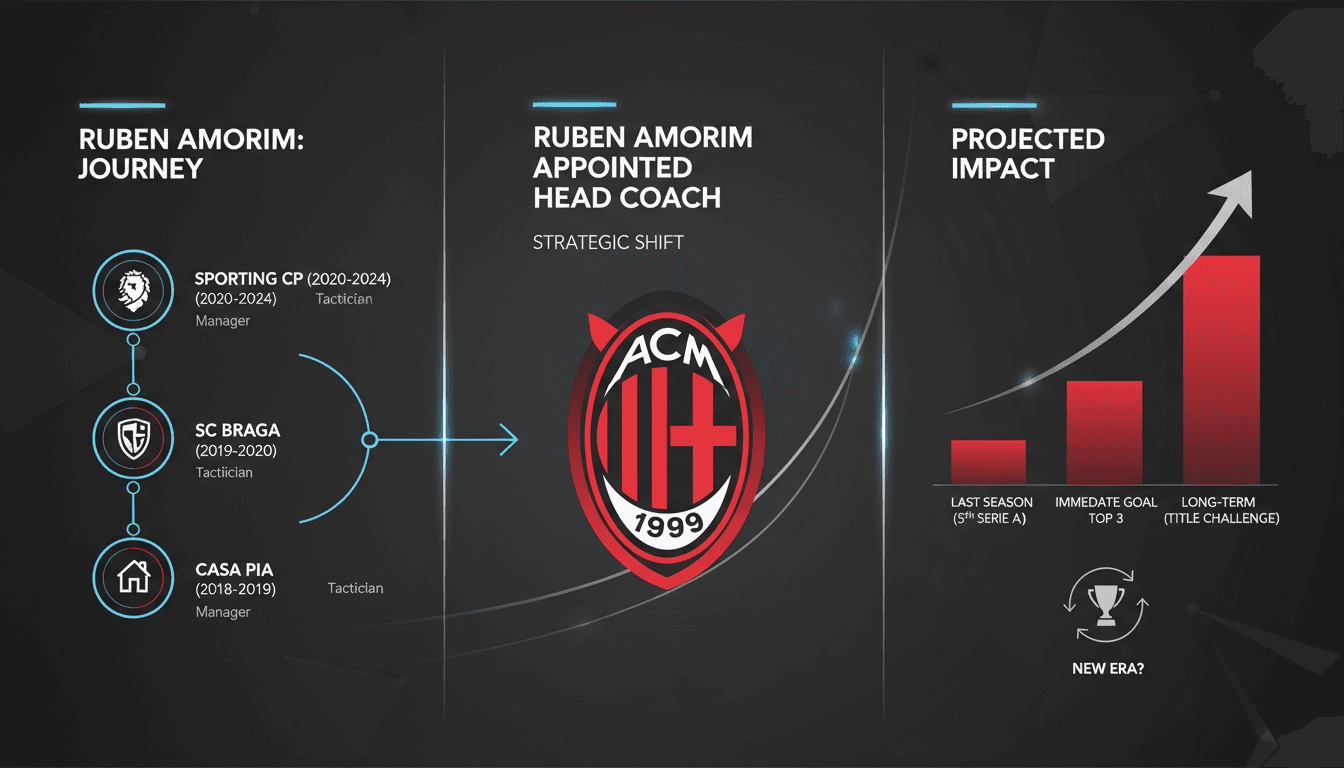 Ruben Amorim during a press conference as the new head coach of AC Milan.