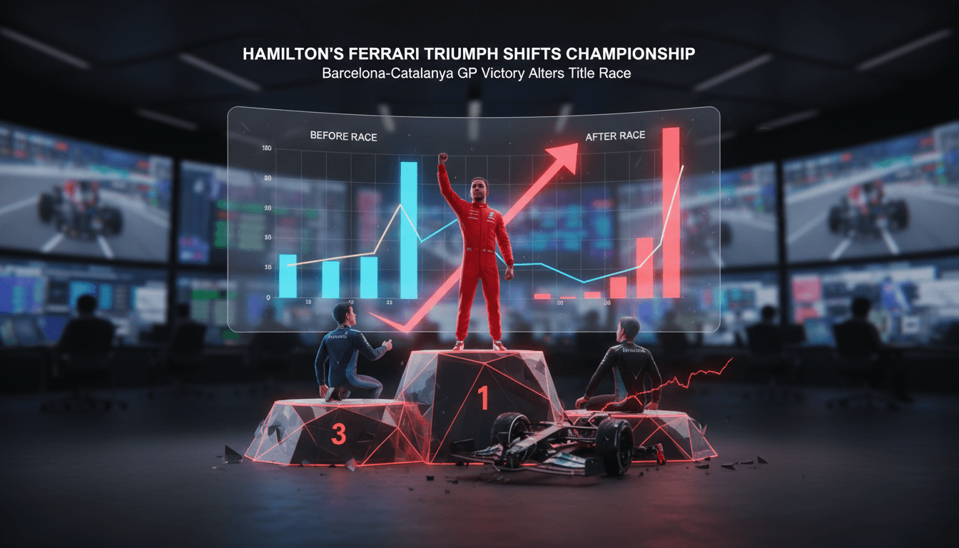 Lewis Hamilton wins Barcelona-Catalunya Grand Prix marking first victory with Ferrari