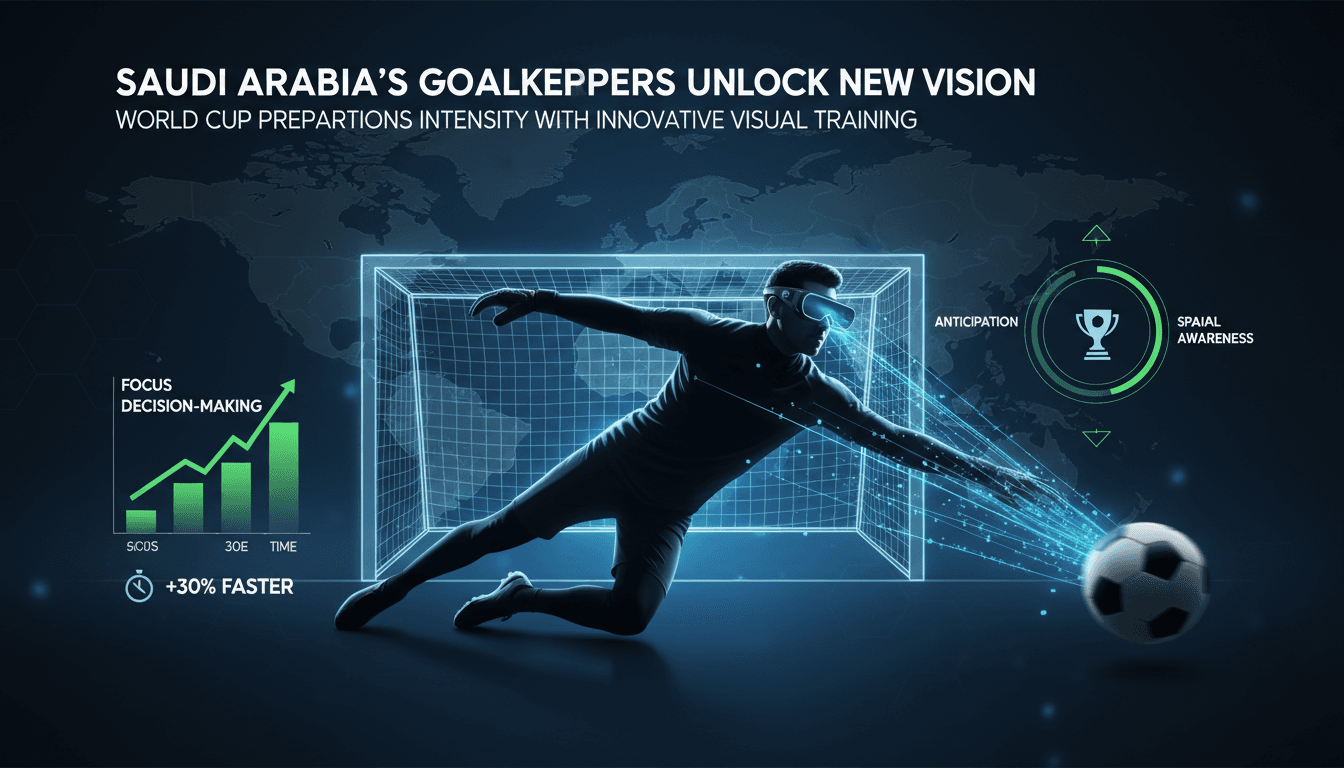 Saudi Arabia's goalkeepers utilize visual training glasses ahead of World Cup opener