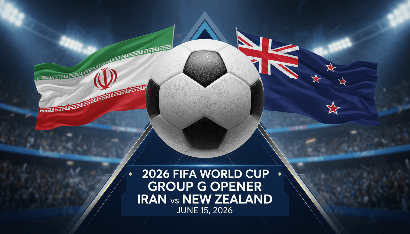 Iran to Face New Zealand in 2026 FIFA World Cup Group G Opener