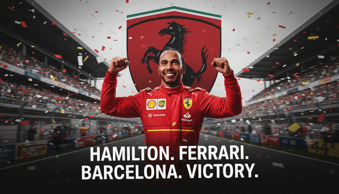 Lewis Hamilton Wins First Formula 1 Race with Ferrari at Barcelona Grand Prix