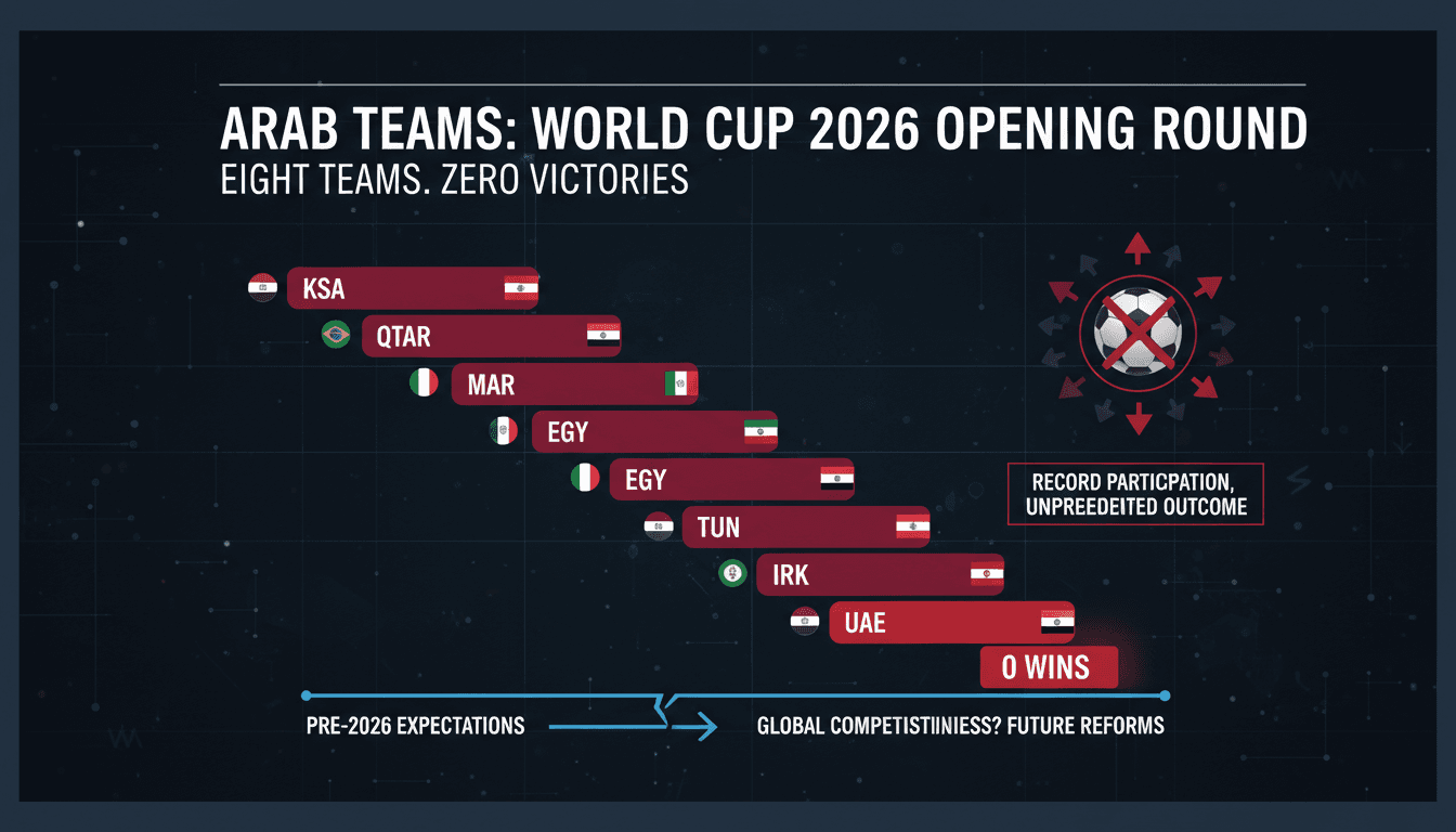 Arab Teams Fail to Win in Opening Matches of 2026 FIFA World Cup