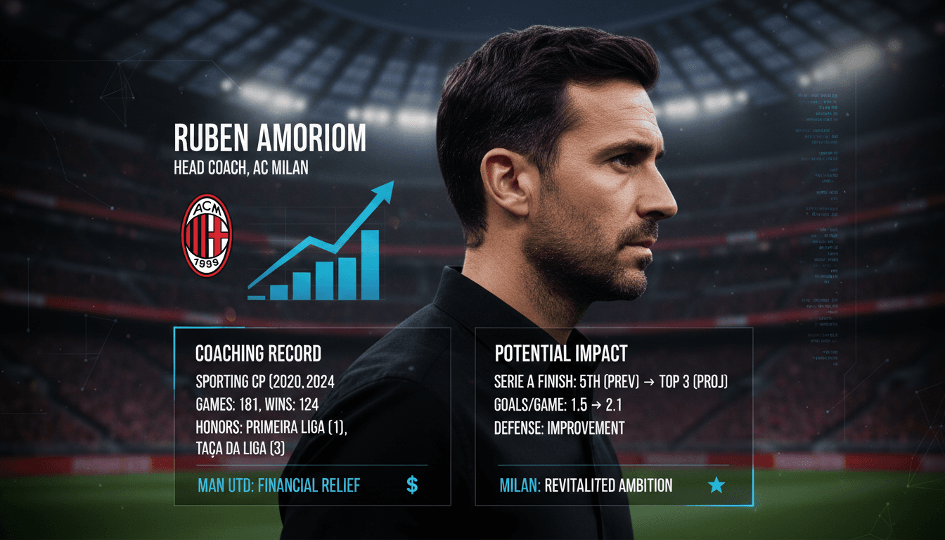 Ruben Amorim appointed head coach of AC Milan