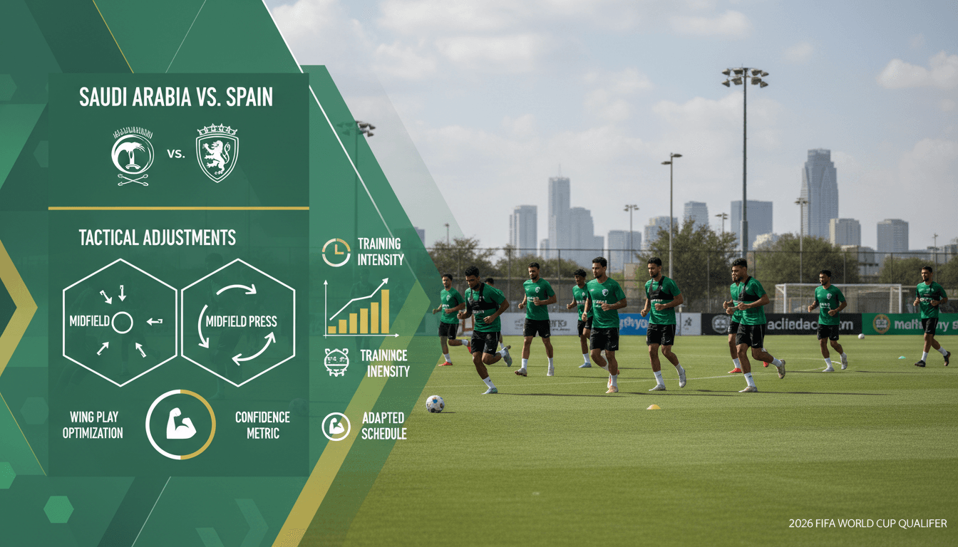 Saudi Arabian football team training in Austin, Texas.
