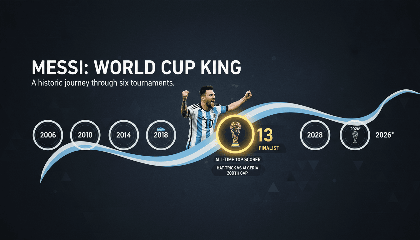 Lionel Messi becomes all-time leading scorer in World Cup history