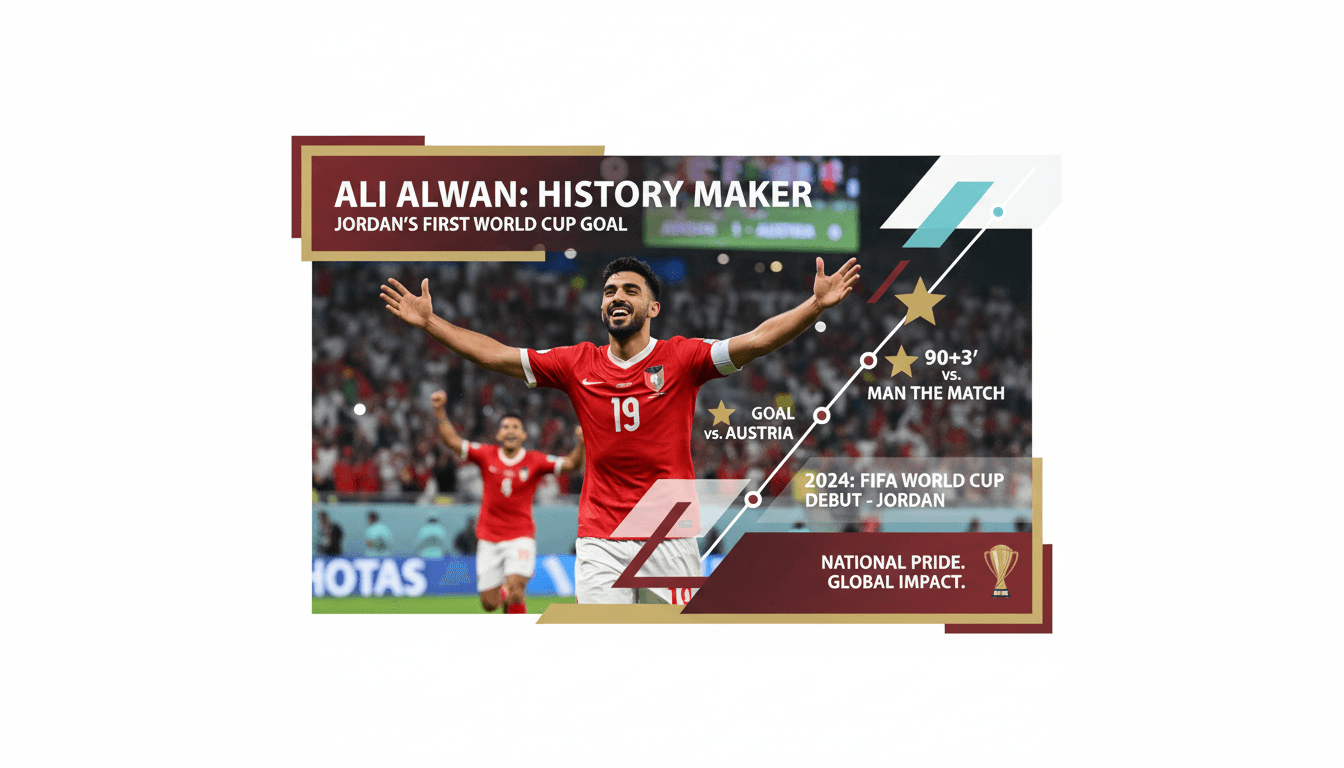 Ali Alwan scores Jordan's first World Cup goal and wins Man of the Match award