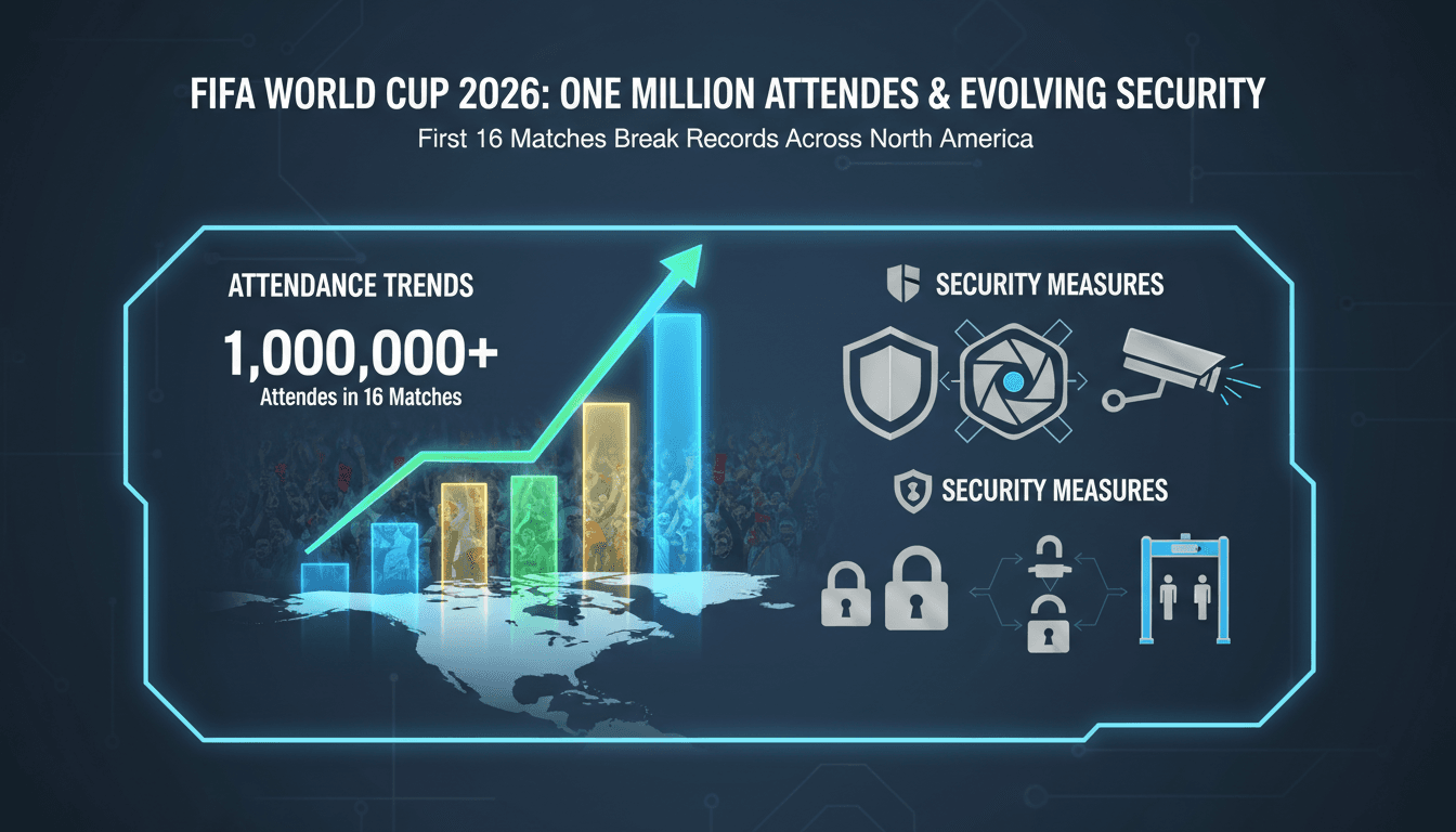 FIFA World Cup 2026 surpasses one million attendees in first 16 matches