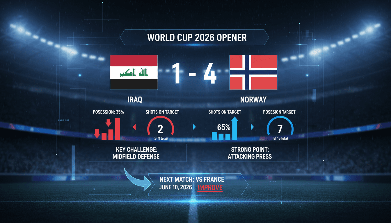 Iraq's national football team suffers heavy defeat in World Cup opener against Norway