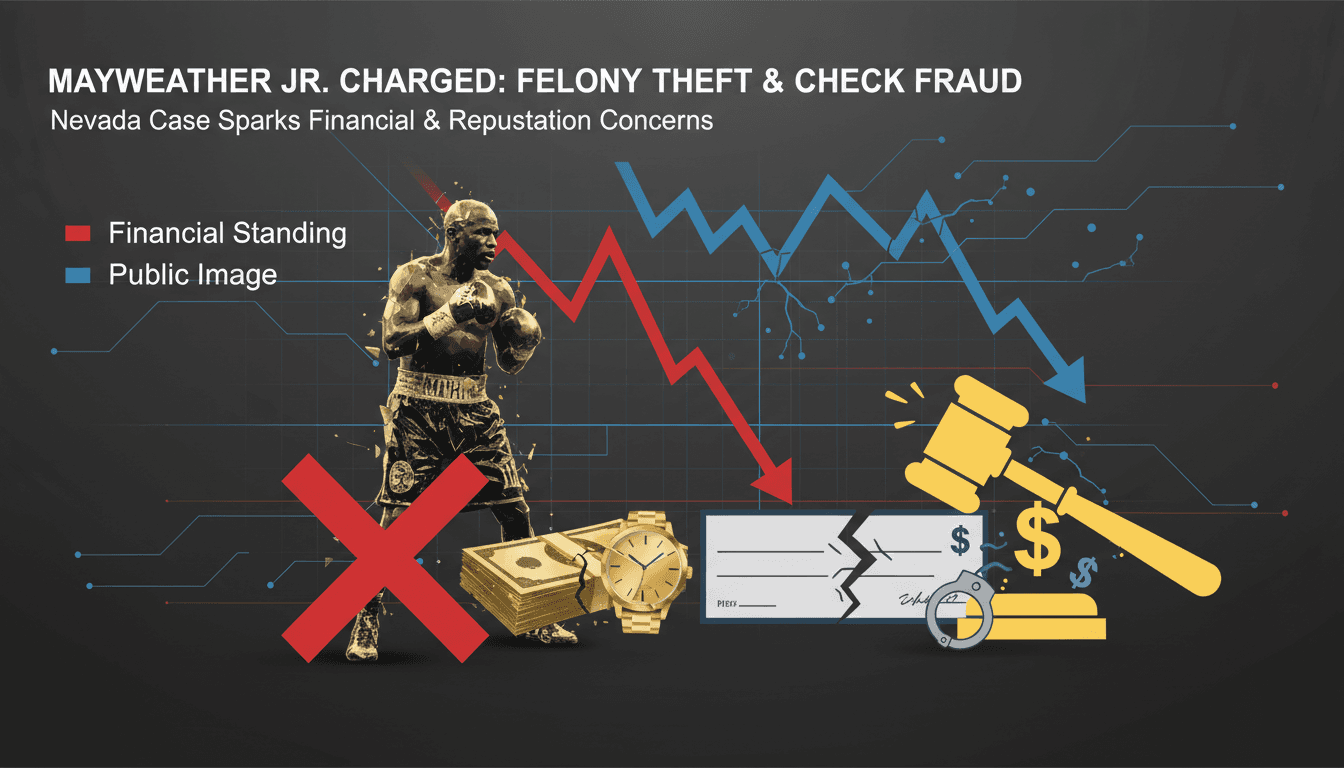 Floyd Mayweather Jr. charged with felony theft and check fraud in Nevada