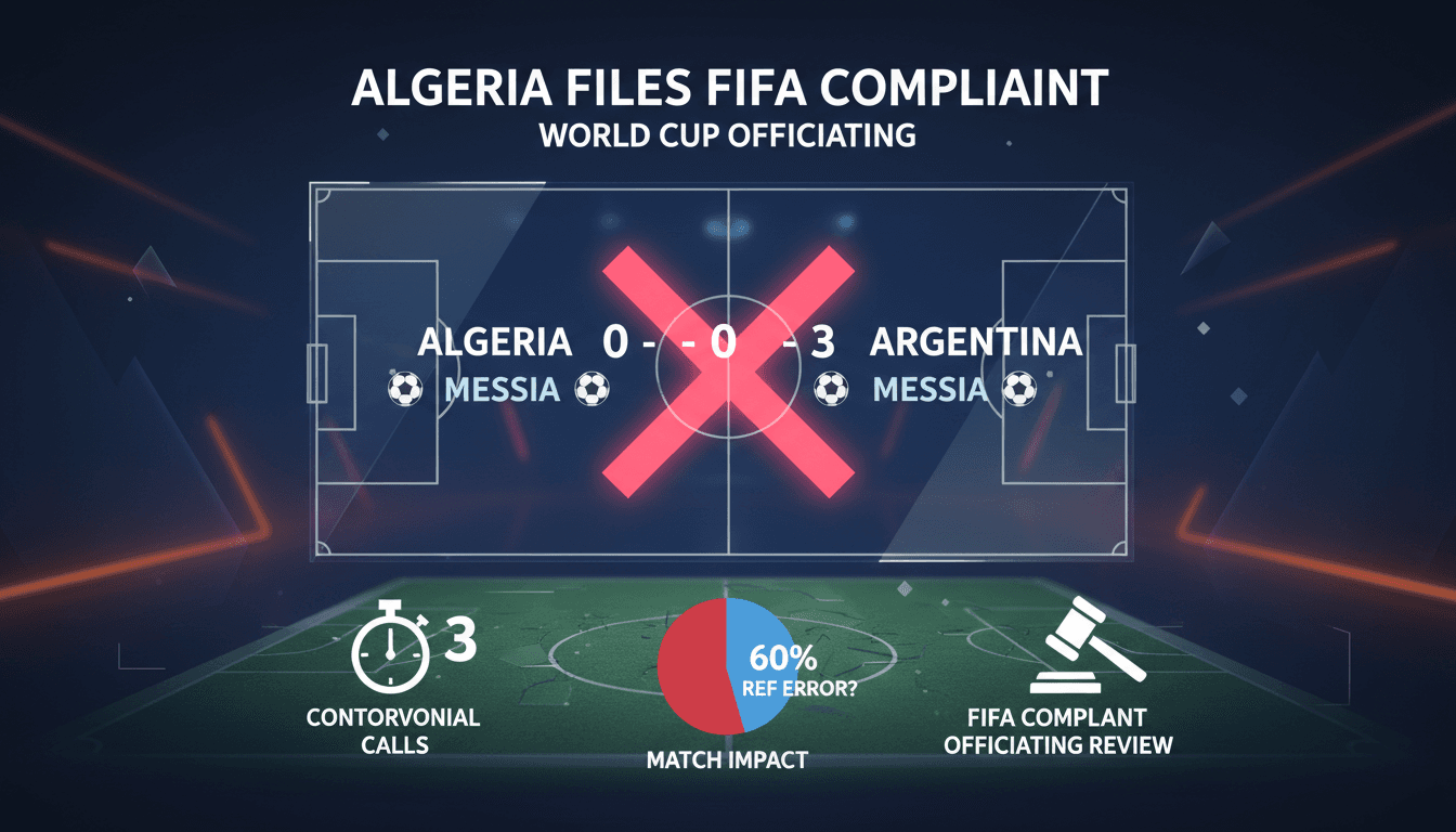 Algeria files complaint with FIFA over World Cup officiating after loss to Argentina