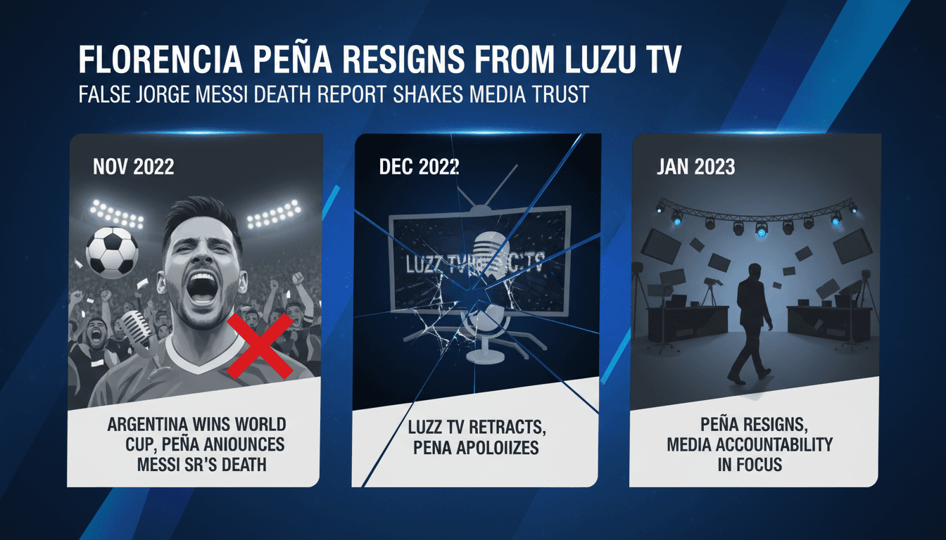Florencia Peña resigns from Luzu TV after false report on Jorge Messi's death