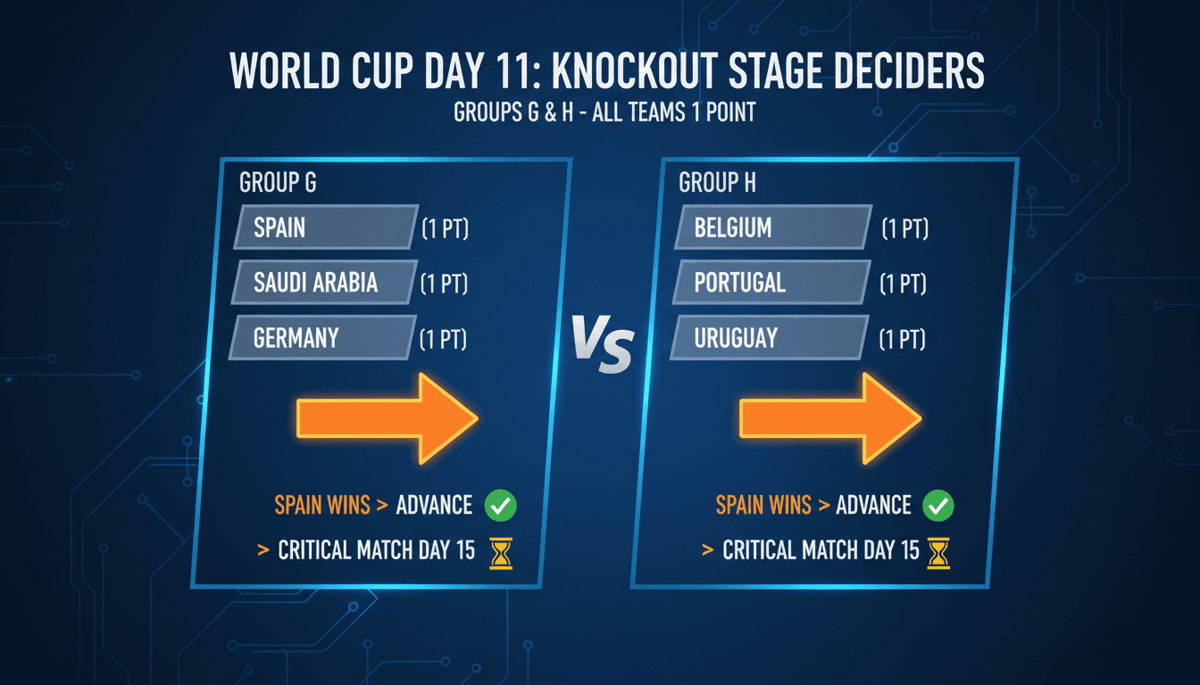 Spain and Belgium face crucial matches in World Cup 2026