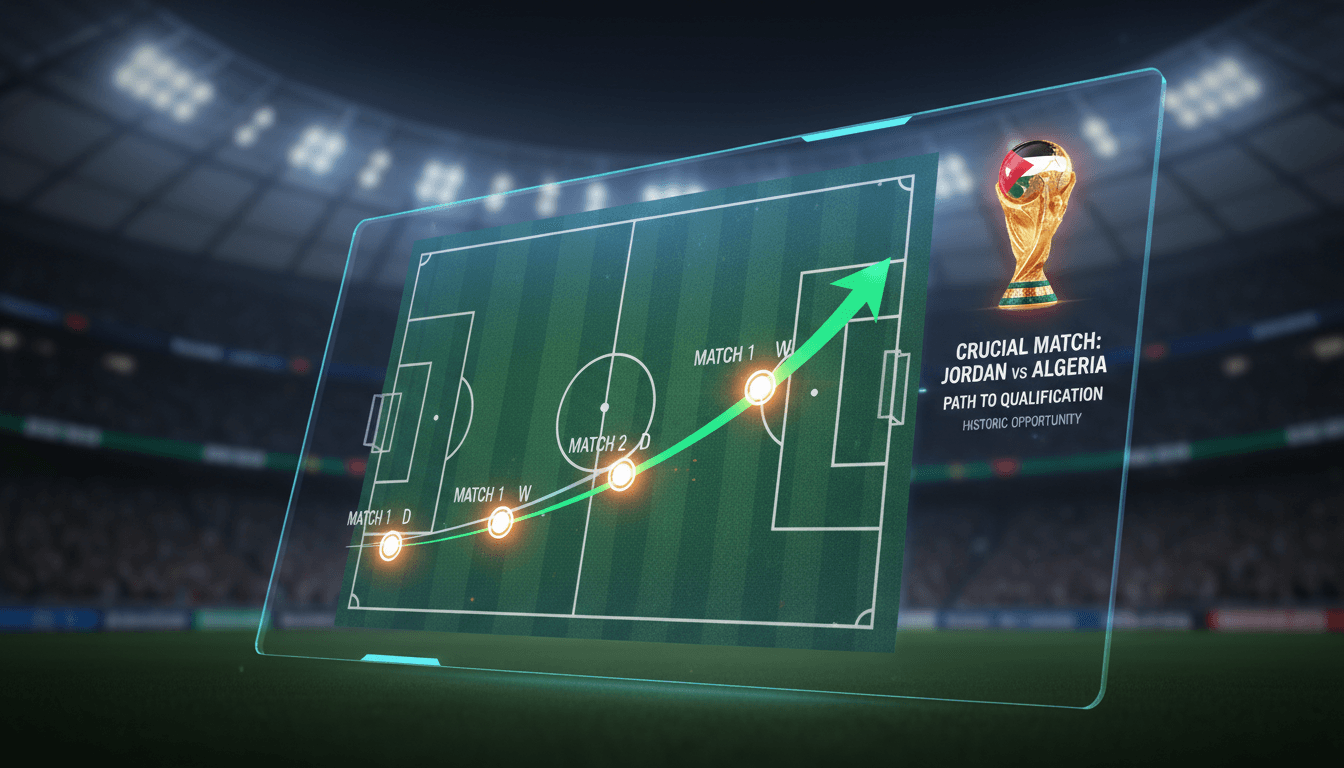 Jordan national football team preparing for World Cup qualifier against Algeria