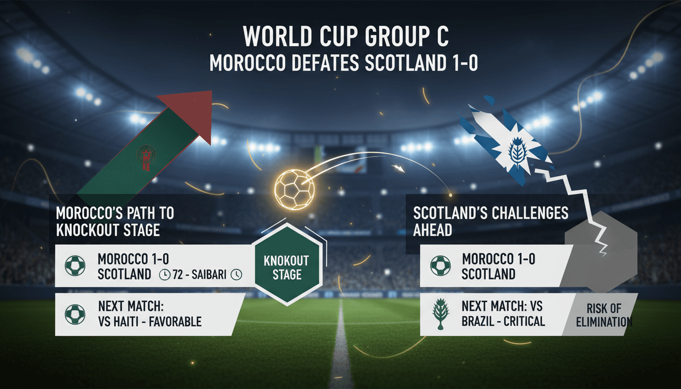 Morocco defeats Scotland 1-0 in World Cup Group C match