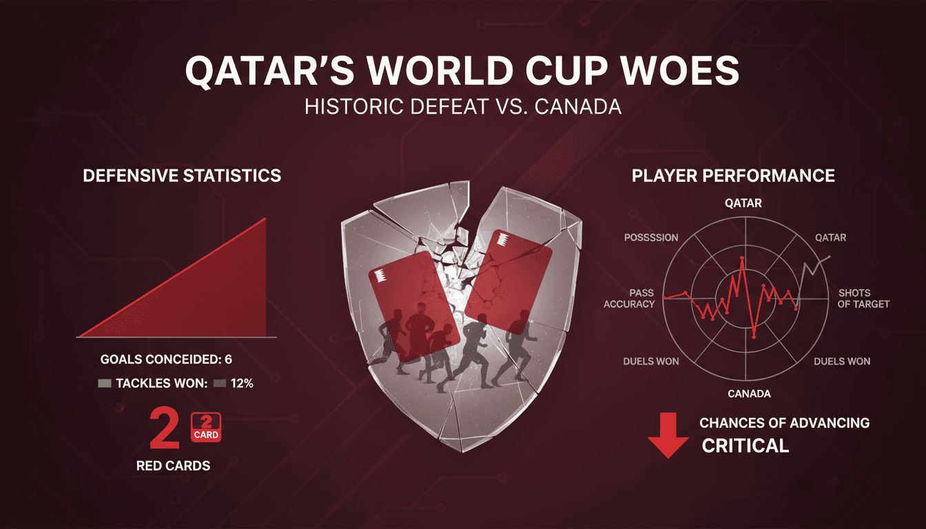 Qatar faces historic World Cup defeat against Canada