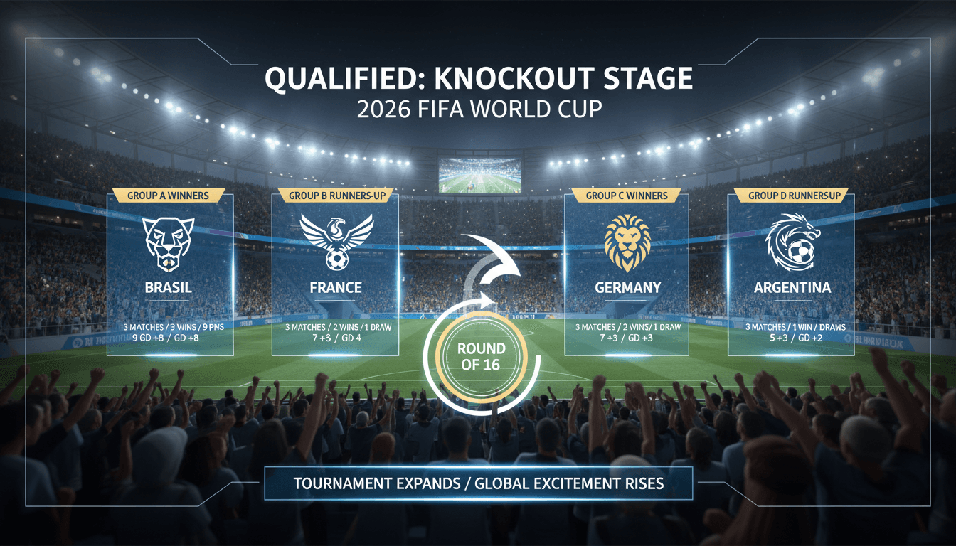 Teams qualifying for the knockout stage of the 2026 FIFA World Cup
