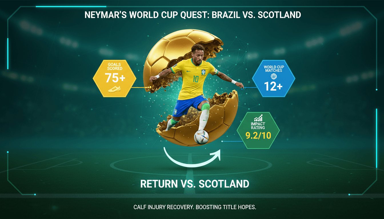 Neymar set to return for Brazil in World Cup match against Scotland