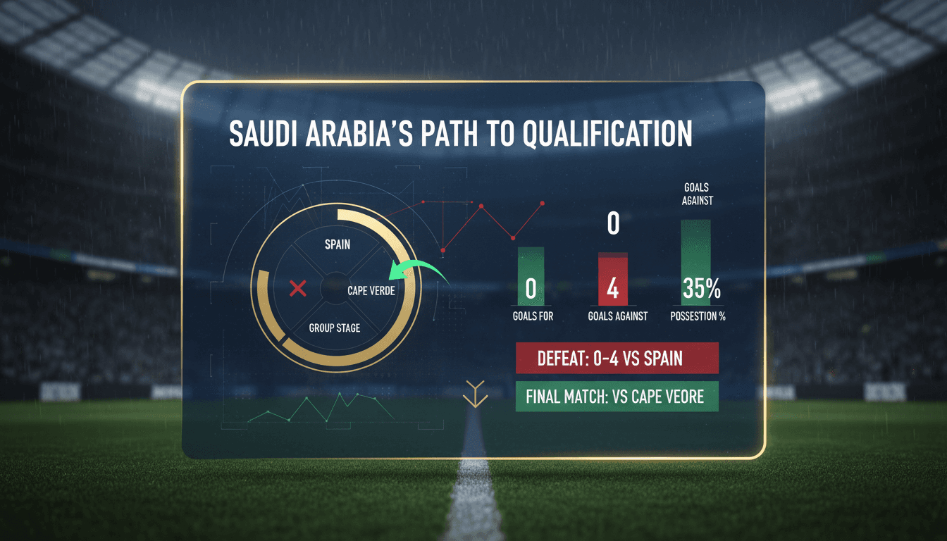 Saudi Arabia football team during the World Cup match against Spain