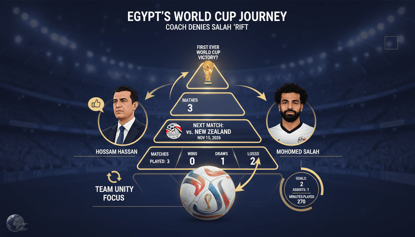 Egypt's national football coach denies rift with Mohamed Salah ahead of World Cup match