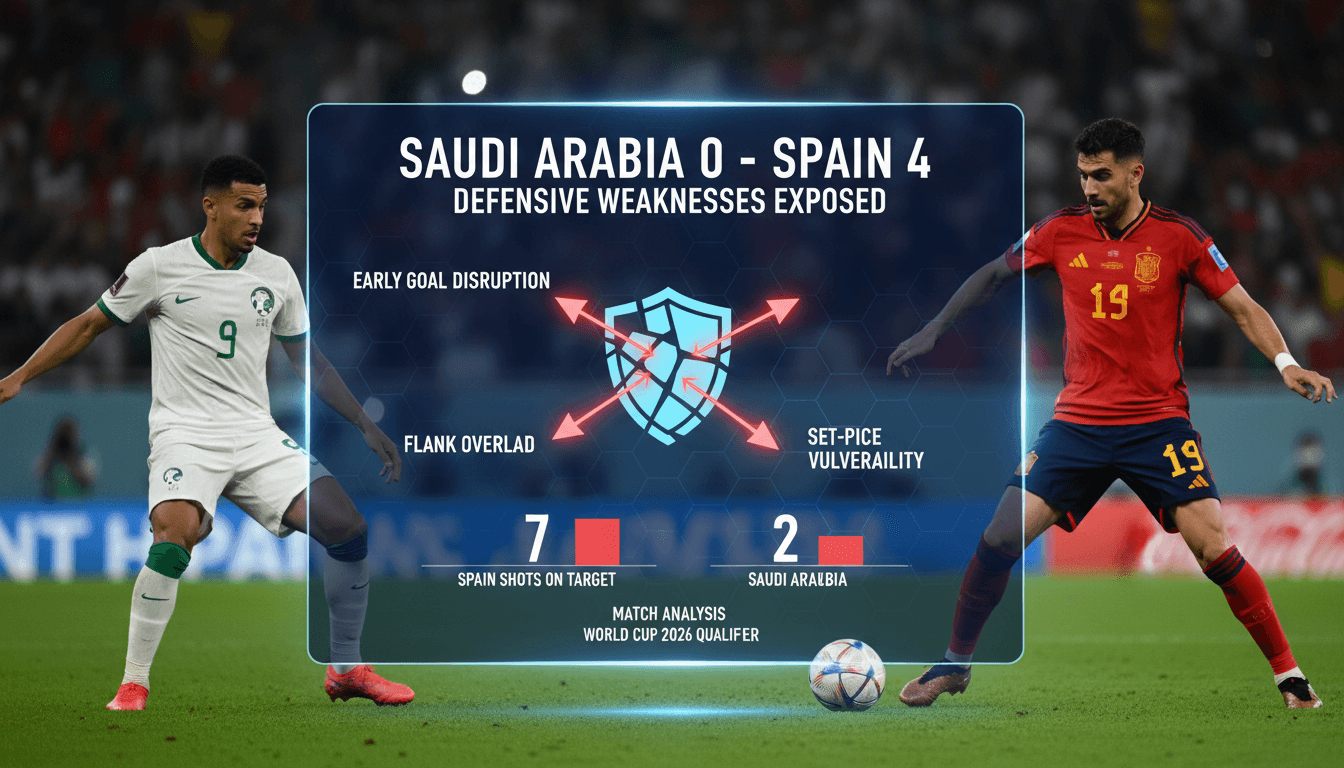 Saudi Arabia's football team during their World Cup match against Spain.