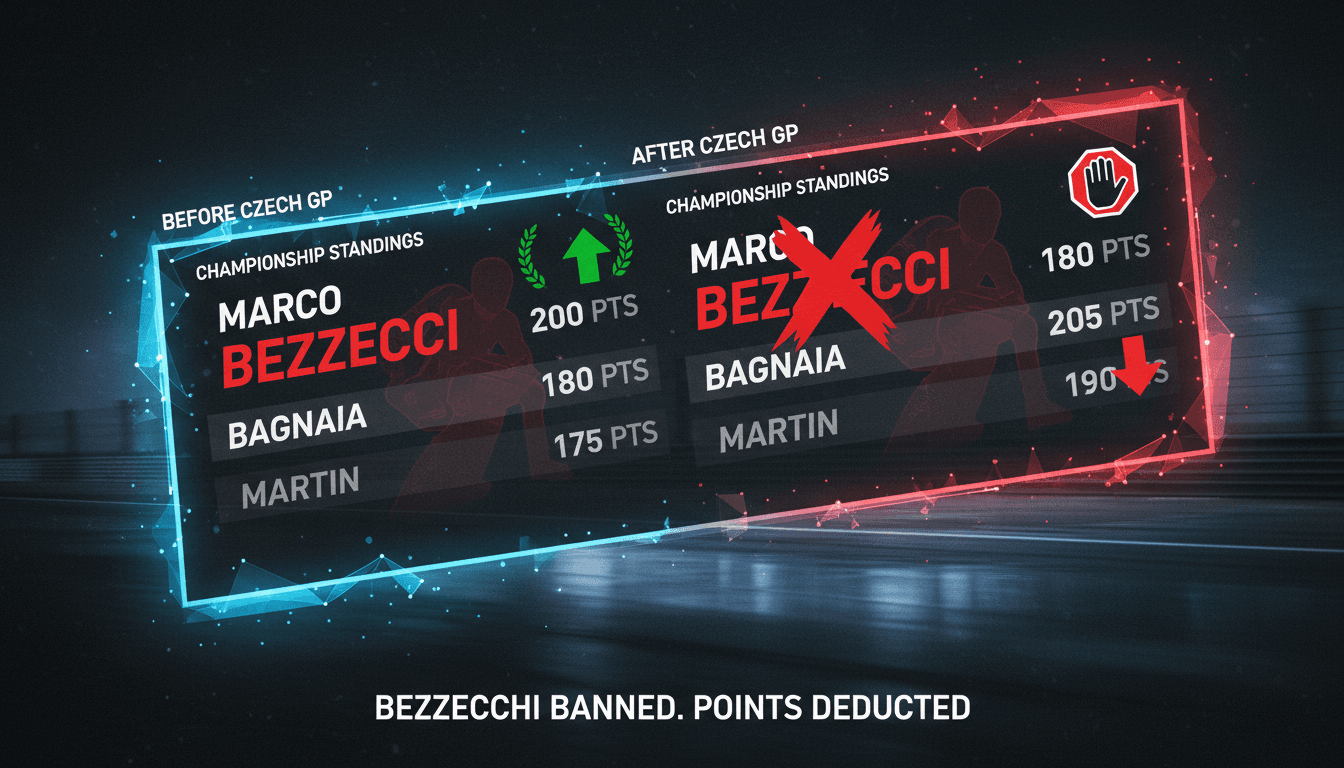 Marco Bezzecchi banned from Czech Grand Prix after altercation with track marshal