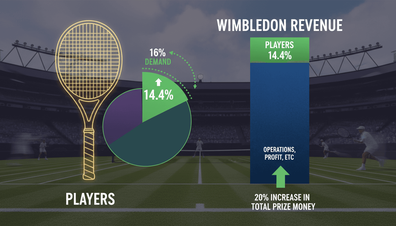 Tennis players protesting for fair prize money distribution at Wimbledon