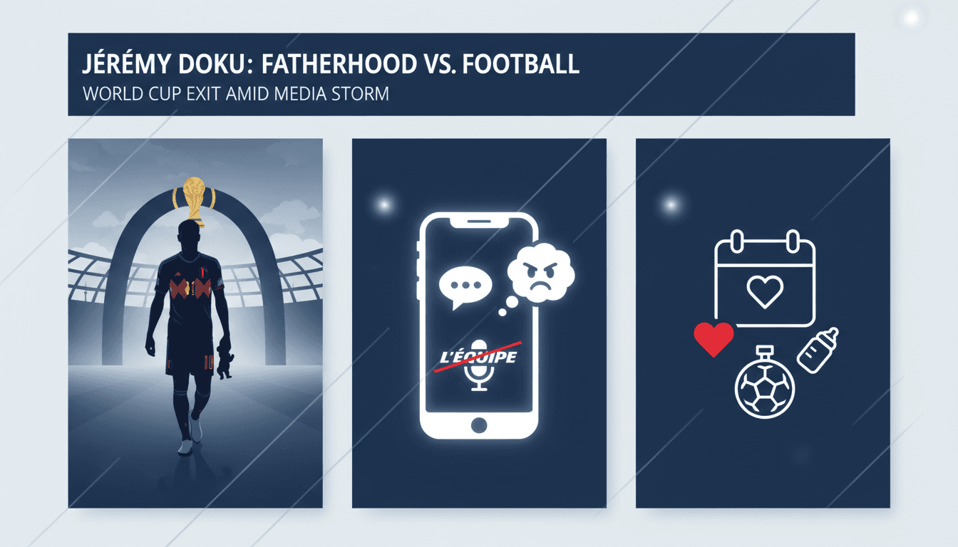 Jérémy Doku leaves World Cup for birth of son amid media controversy
