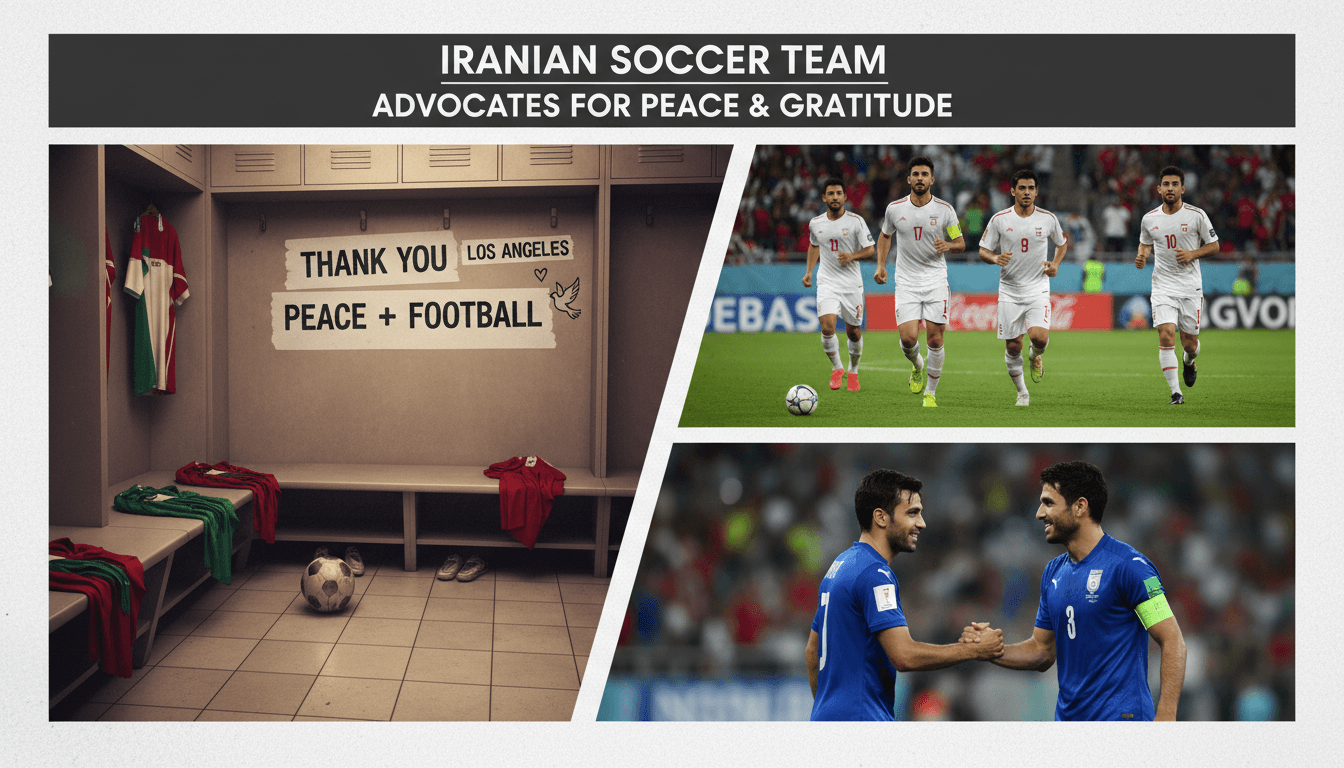 Iranian soccer team advocates for peace while expressing gratitude in World Cup locker room